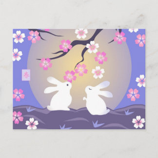 briefkaart "Moon Bunnies"