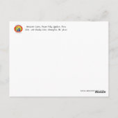 Briefkaart: Mozes, voor en na zijn redding Briefkaart (Achterkant)
