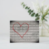 Briefkaart Music Lovers (Staand voorkant)