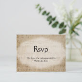 Briefkaart Music Menu RSVP (Staand voorkant)