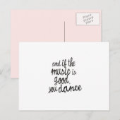 Briefkaart Muziek- en dansprijsopgave (Voorkant / Achterkant)