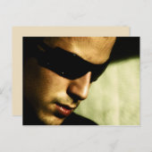 Briefkaart Muziekartiest (Voorkant / Achterkant)