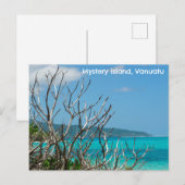 Briefkaart Mystery Island, Vanuatu. (Voorkant / Achterkant)