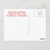 Briefkaart NANTUCKET 1907 (Achterkant)