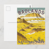 Briefkaart nationaal badlands (Voorkant / Achterkant)