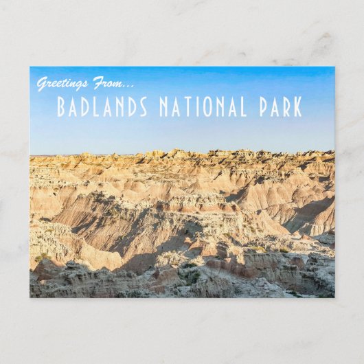Briefkaart nationaal badlands (Voorkant)
