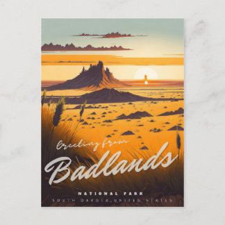 Briefkaart nationaal badlands