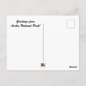 Briefkaart nationaal park Arches (Achterkant)