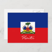 Briefkaart nationale vlag Haïti (Voorkant / Achterkant)