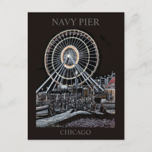 Briefkaart Navy Pier Chicago