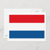 Briefkaart Nederlandse vlag (Voorkant / Achterkant)