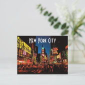Briefkaart New York City (Neon) (Staand voorkant)