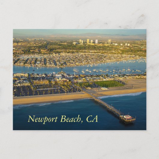 Briefkaart Newport Beach California (Voorkant)