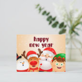 Briefkaart nieuw jaar (Staand voorkant)