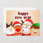 Briefkaart nieuw jaar (Voorkant / Achterkant)