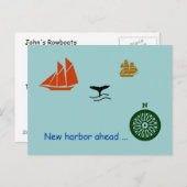 Briefkaart - Nieuwe haven in aantocht (Voorkant / Achterkant)