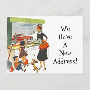 Briefkaart Nieuwe Home Job Verplaatst Adres Fun P