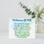 briefkaart nieuwe maand (Staand voorkant)