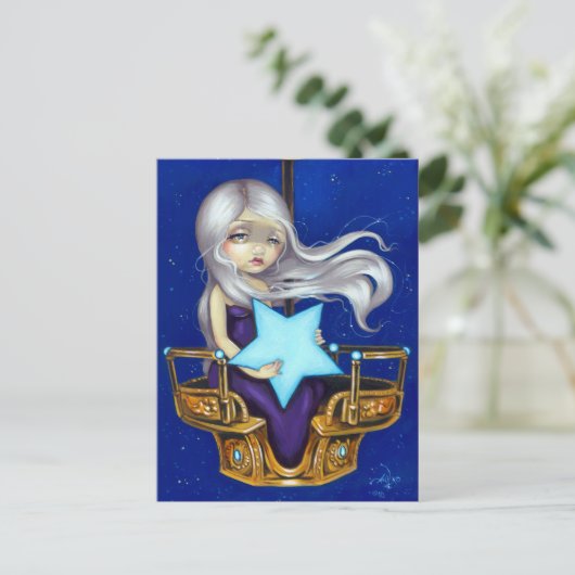 briefkaart "Night Chariot" (Staand voorkant)