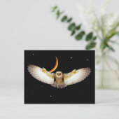 briefkaart "Night Flight" (Staand voorkant)
