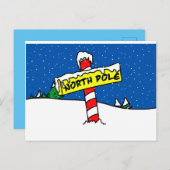 Briefkaart Noordpool (Voorkant / Achterkant)