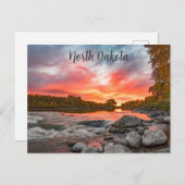 Briefkaart North Dakota (Voorkant / Achterkant)