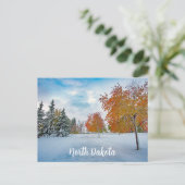 Briefkaart North Dakota (Staand voorkant)
