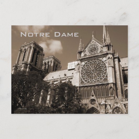 Briefkaart Notre Dame (Voorkant)