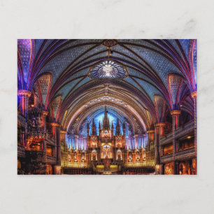 Briefkaart Notre-Dame Basilica in Montreal