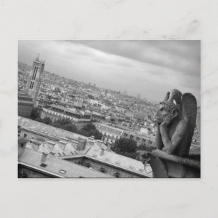 Briefkaart Notre Dame Gargoyle