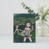 briefkaart "Nymphs Collecting Berries" (Staand voorkant)