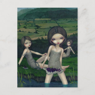 briefkaart "Nymphs Collecting Berries"