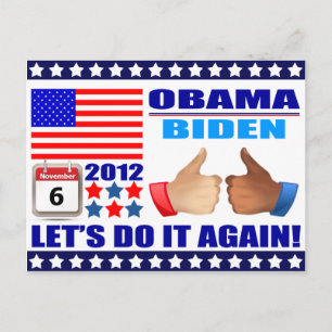 Briefkaart: Obama / Biden - Kalender - Doe het opn Briefkaart