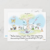 Briefkaart Ochtendstilte (Voorkant / Achterkant)