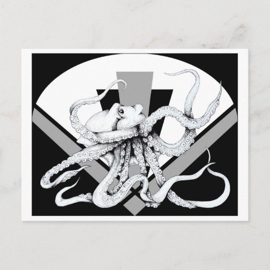 Briefkaart Octopus Tower van ZNDC Studio (Voorkant)