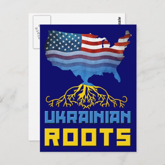 Briefkaart Oekraïense Amerikaanse rots (Voorkant / Achterkant)