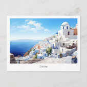 Briefkaart Oia, Santorini (Voorkant)