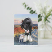 briefkaart "Ollie & Blackbird" (Staand voorkant)