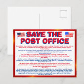 Briefkaart om het POSTBUREAU OP TE GEVEN!! met off (Voorkant / Achterkant)