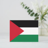 Briefkaart onder Palestijnse vlag (Staand voorkant)