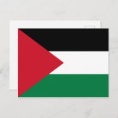 Briefkaart onder Palestijnse vlag (Voorkant / Achterkant)