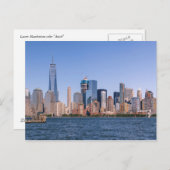 Briefkaart onderaan Manhattan (Voorkant / Achterkant)