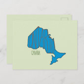 Briefkaart Ontario Map (Voorkant / Achterkant)