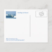 BRIEFKAART, "OOGSTEN IN KAUAI" BRIEFKAART (Achterkant)