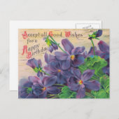 Briefkaart op de geboorte (Voorkant / Achterkant)