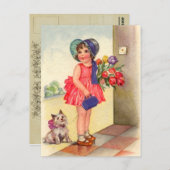 Briefkaart op de geboorte (Voorkant / Achterkant)