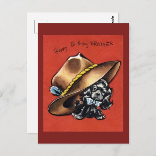 Briefkaart op de geboorte (Voorkant / Achterkant)