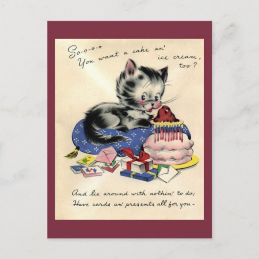 Briefkaart op de geboorte (Voorkant)