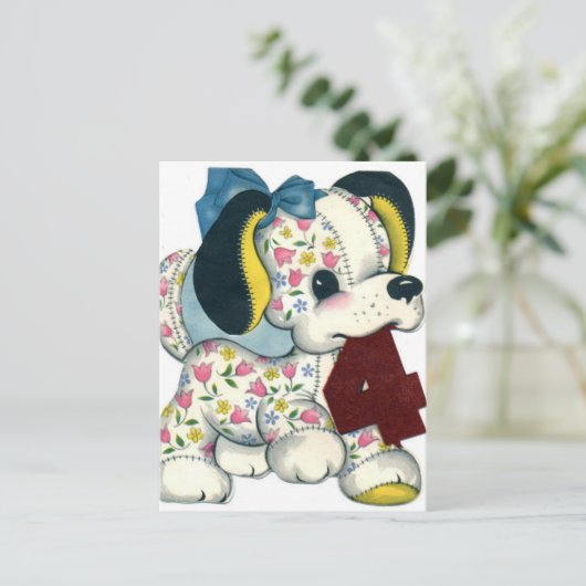 Briefkaart op de geboorte (Staand voorkant)