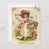  Briefkaart op de geboorte (Voorkant / Achterkant)